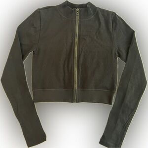 Black Activewear Zip-Up NWOT